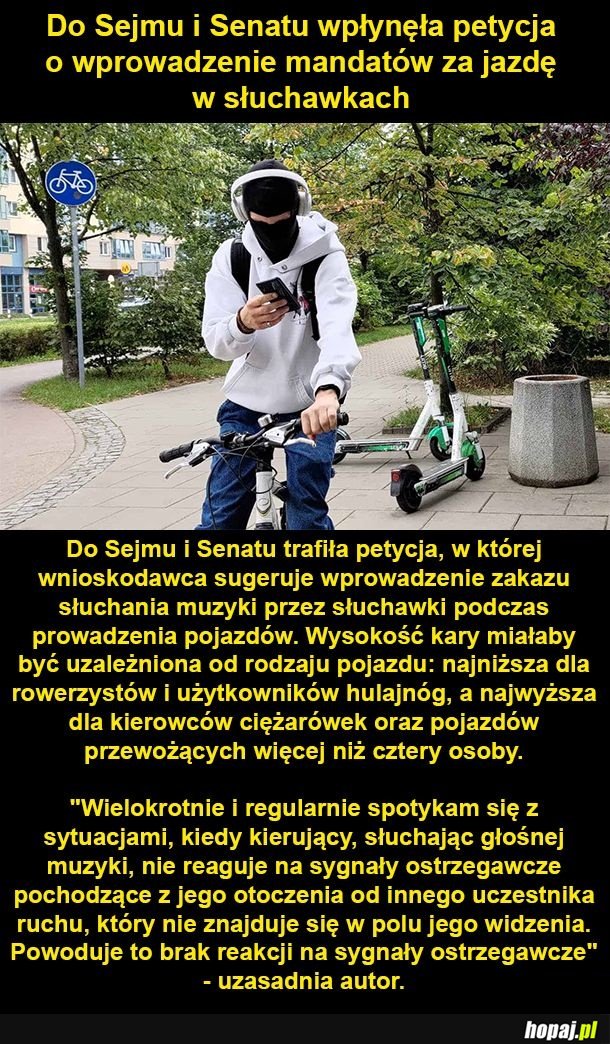 Prowadzenie w słuchawkach