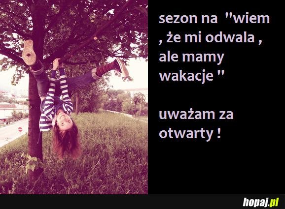 Sezon uważam za otwarty