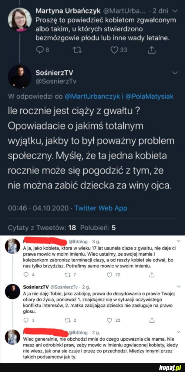 Nawet nie sądziłem, że Sośnierz jest aż tak obrzydliwym człowiekiem