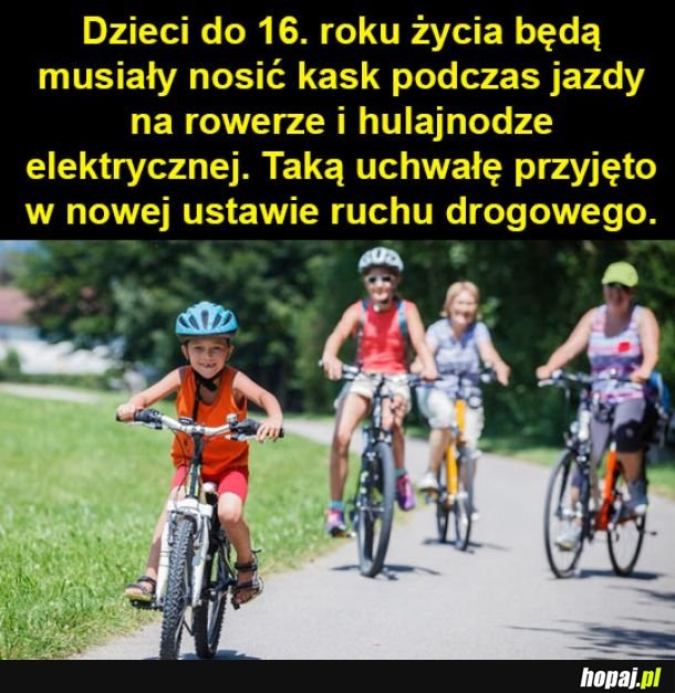 Kask podczas jazdy