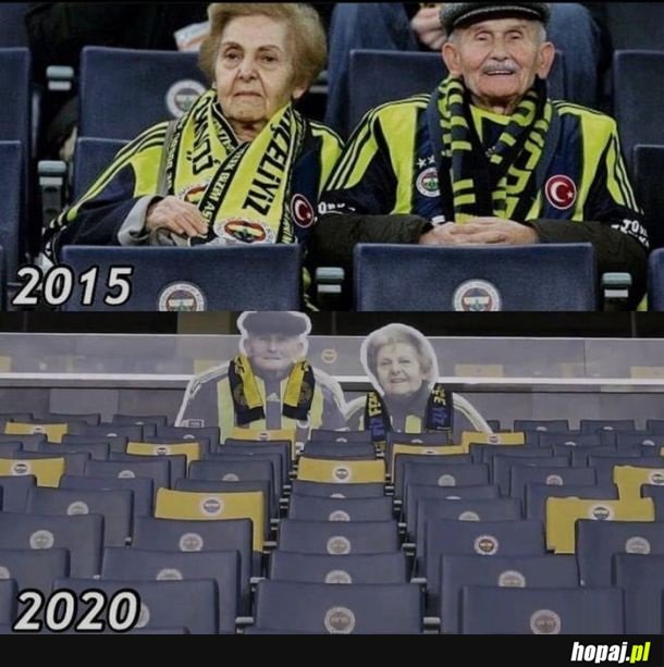 Fani i klub Fenerbahce upamiętnili 'wuja Mümtaz i ciotkę İhsan' , gdy 4 grudnia zmarła 'ciotka Ihsan'.(kibicowali na każdym meczu przez 45 lat)