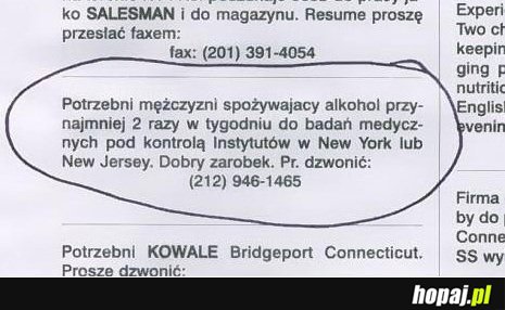 Potrzebni mężczyźni...