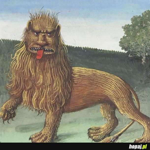 Średniowieczni artyści nie byli najlepsi w malowaniu lwów.