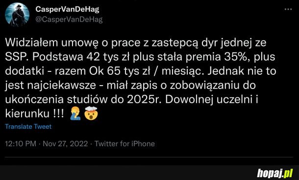 Nakaz ukończenia studiów... proletariusze, kształćcie się!