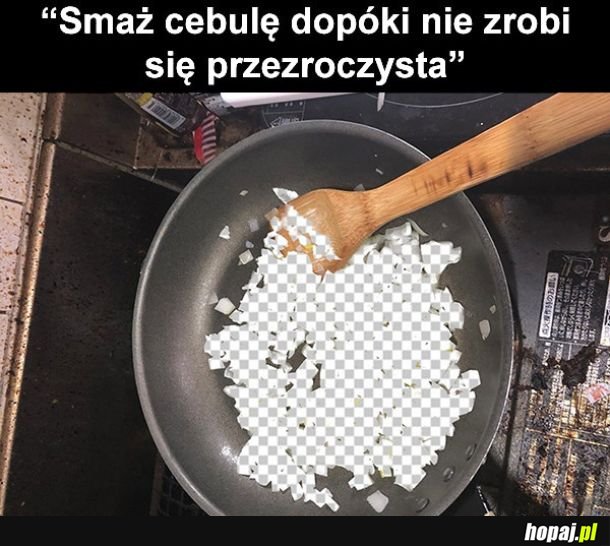 Smażenie cebuli