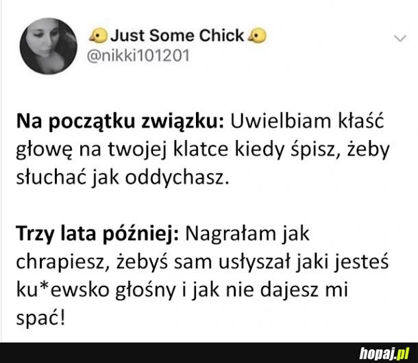 Początek związku vs reszta związku