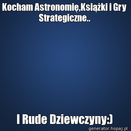 Kocham Astronomię,Książki i Gry Strategiczne..