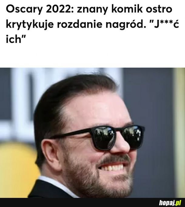 Ricky Gervais o Oscarach..