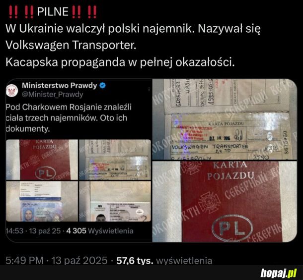 Dobrze, że borewicza nie złapali... xD