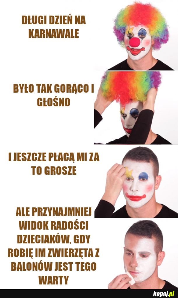 Jak to jest być klownem