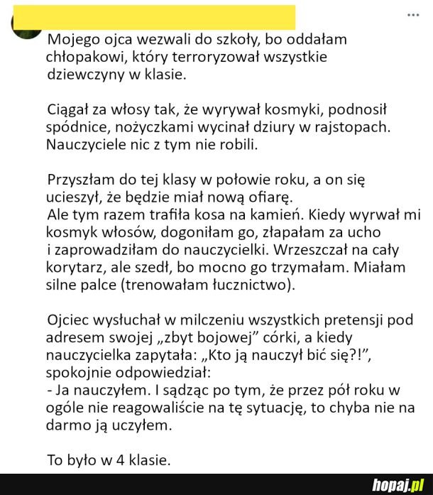 Trafiła kosa na kamień
