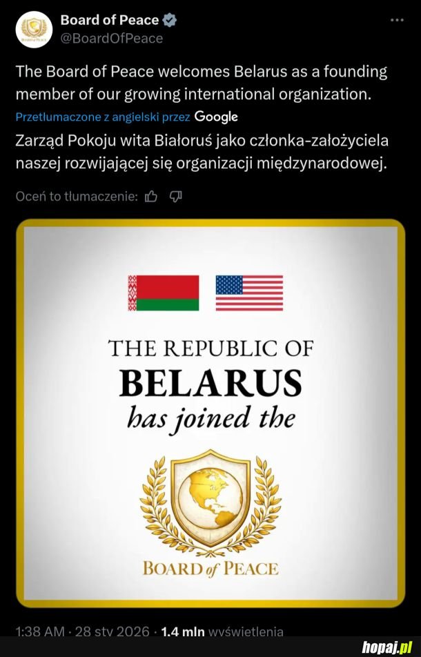 Trump jest "miszczem", wycismał z kartofla 1 mld $. xD