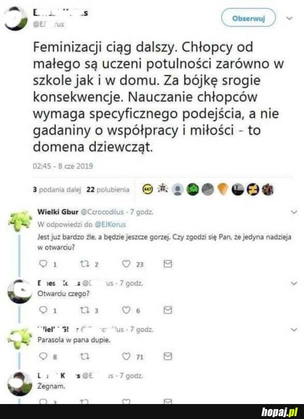 Kiedy walisz farmazony publicznie