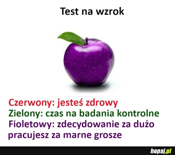 Test na wzrok