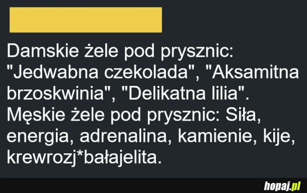 Żele pod prysznic