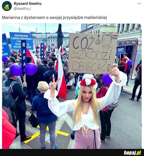 Spora dawka niezamierzonej autoironii