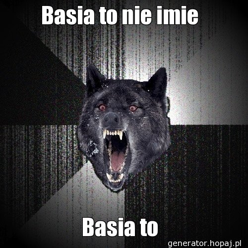 Basia to nie imie 