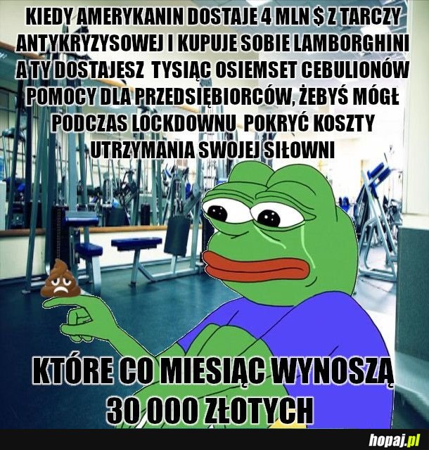 Dziękuję za pomoc, brawo rząd, nie zamknę firmy przez korone