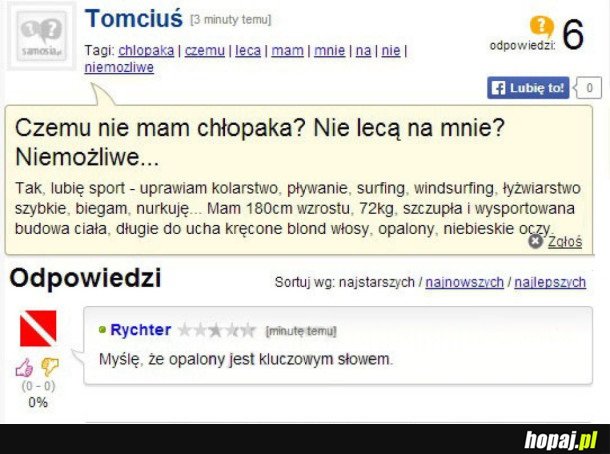 CZEMU NIE MAM CHŁOPAKA