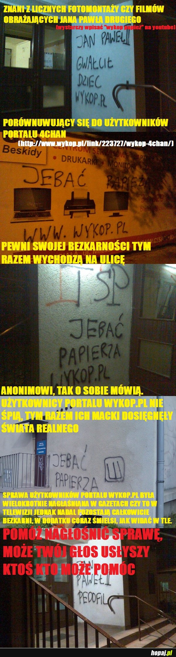 Anonimowi z portalu wykop.pl WYCHODZĄ NA ULICĘ