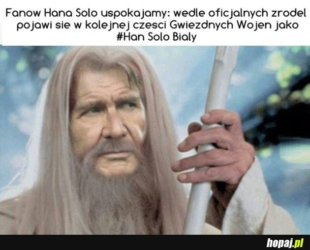 HAN SOLO THE WHITE