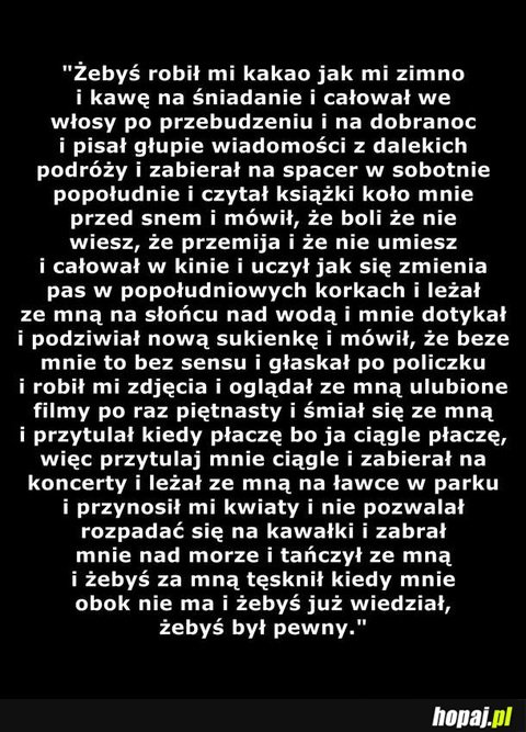 Żebyś był...