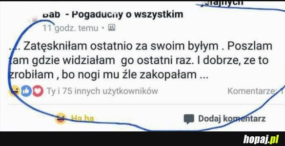 TĘSKNOTA ZA BYŁYM