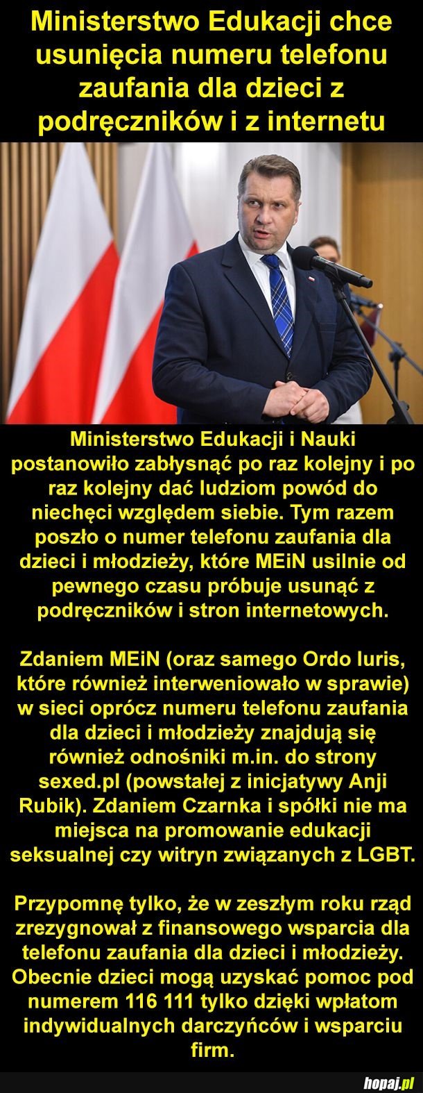 Tymczasem Ministerstwo Edukacji...