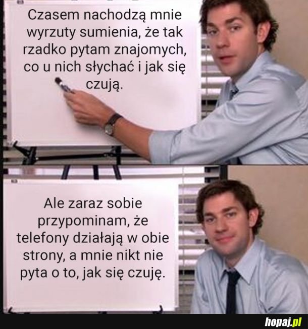 Niestety, to działa w obie strony...