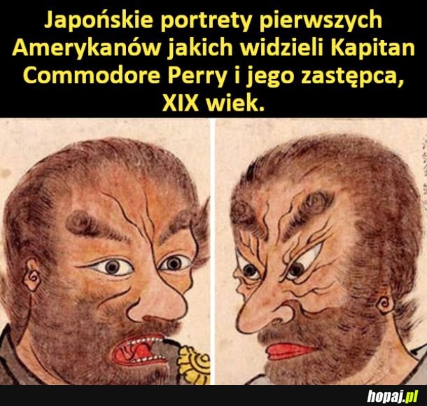 Japońskie portrety pierwszych Amerykanów