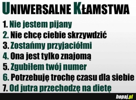 Uniwersalne kłamstwa