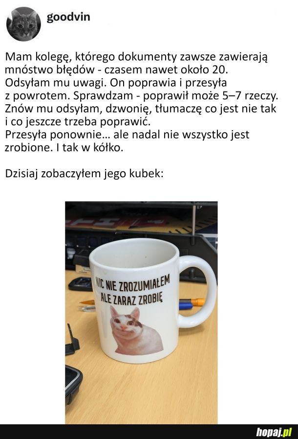 Przynajmniej się stara