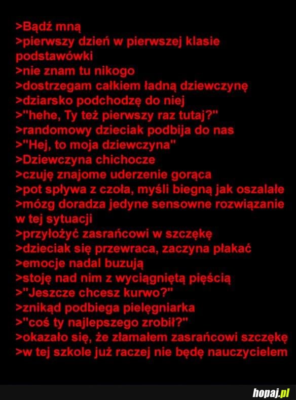 Pierwszy dzień w szkole