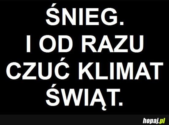 Śnieg i od razu czuć klimat świąt