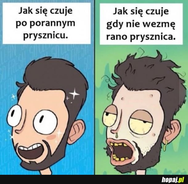 Poranny prysznic