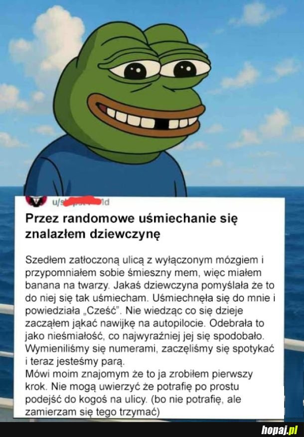 Przez randomowy uśmiech znalazł dziewczynę