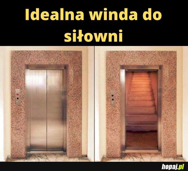 Jedynie słuszna winda.