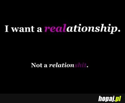 I want a realationship