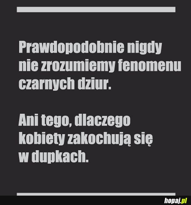 Nidy się nie dowiemy