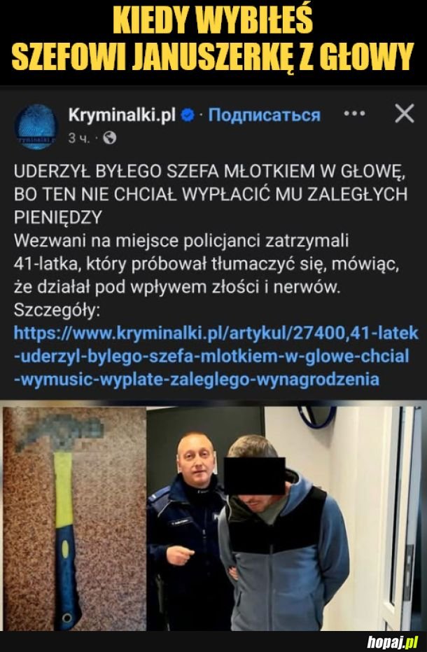 Wybić z głowy. 