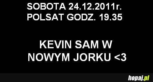 Kevin sam w Nowym Jorku <3