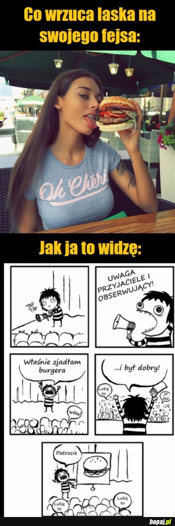 KIEDY KTOŚ WRZUCA ZDJĘCIA SWOJEGO JEDZENIA NA FACEBOOKA