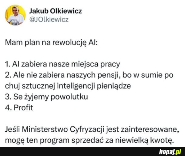 Plan na rewolucję AI