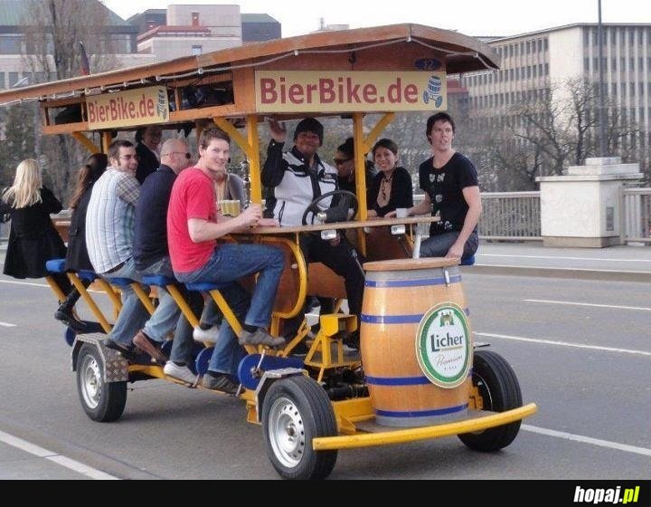 Ekologiczny pojazd na piwo ;)