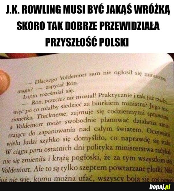 J.K. ROWLING PRZEWIDZIAŁA PRZYSZŁOŚĆ POLSKI