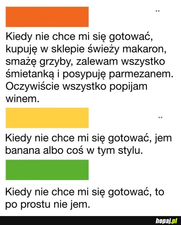 Preferuję podejście spod