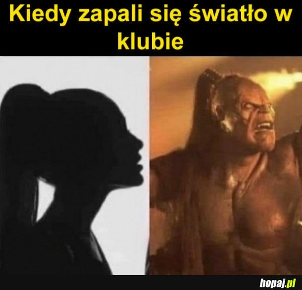 Światło w klubie