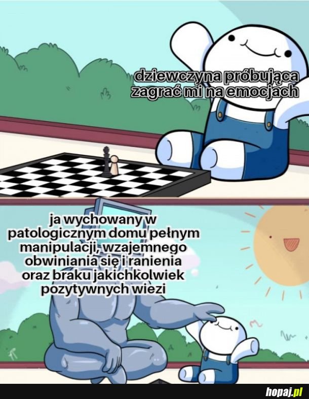 Dziewczyna próbuje zagrać mi na emocjach