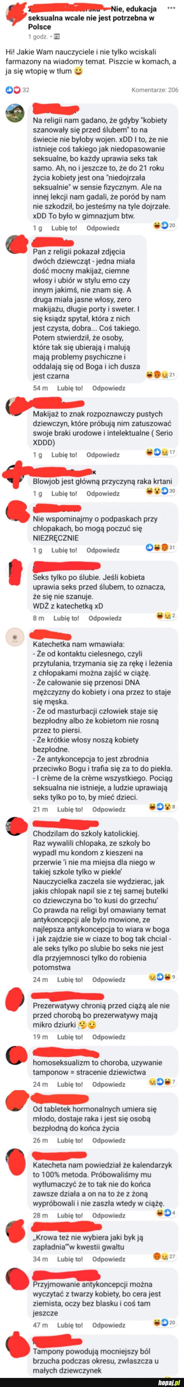 Nie, edukacja seksualna wcale nie jest potrzebna w Polsce