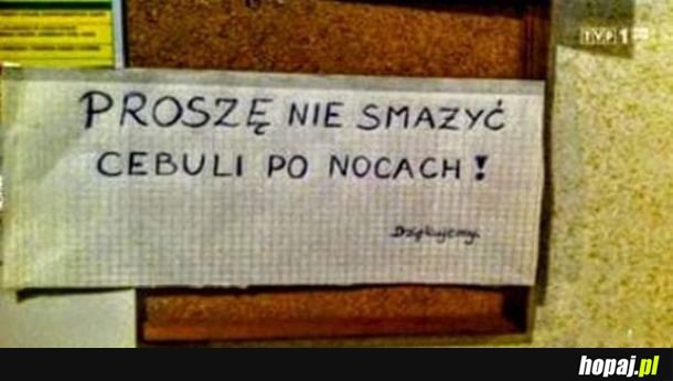 Koniec z cebulą 